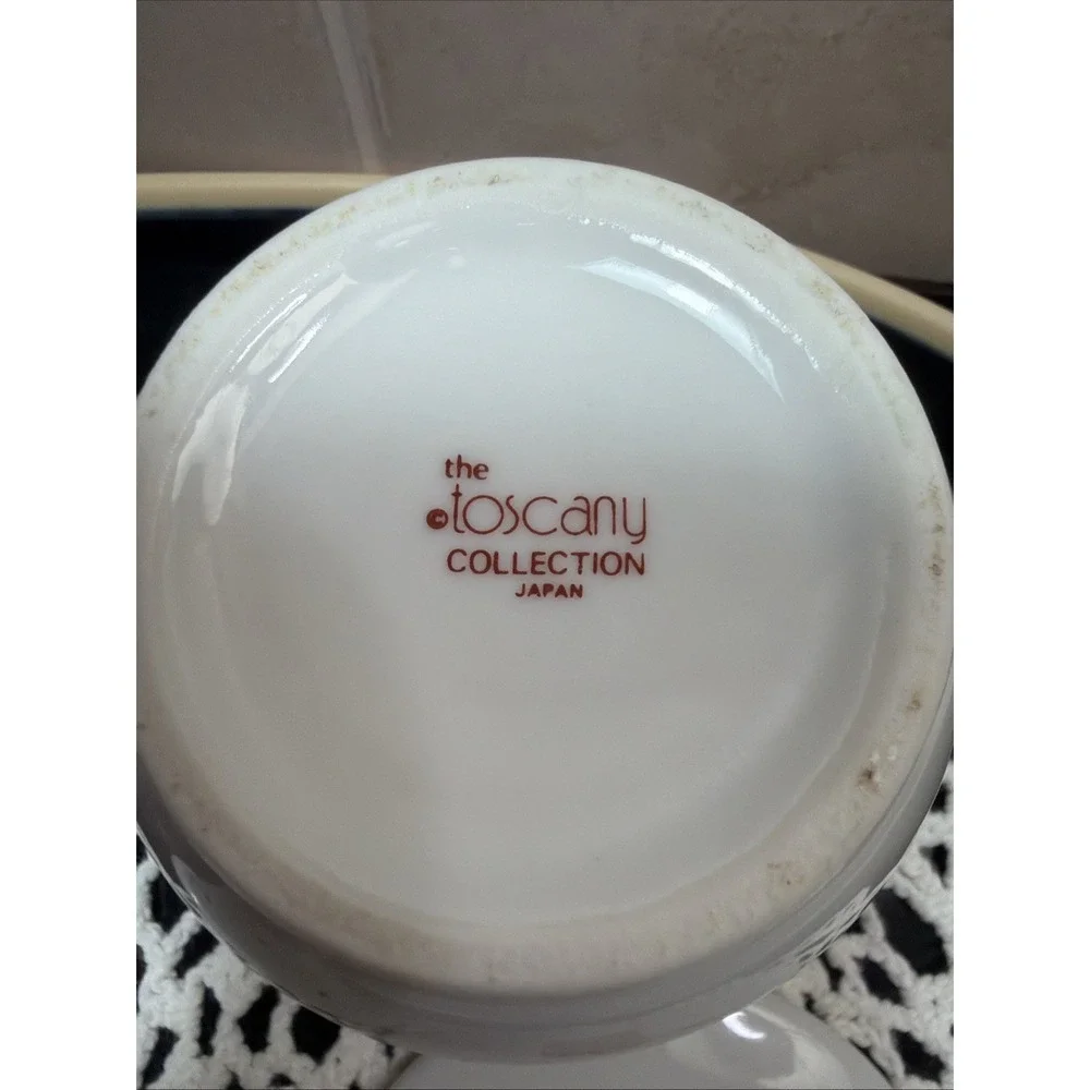The Toscany Collection Tea Bag Design Tea Mug w/Tea Strainer & Cover-Coaster